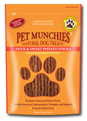 Pet Munchies Duck & Sweet Potato Sticks