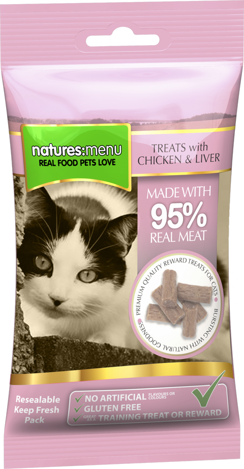 Natures Menu Chicken & Liver Treats for Cats